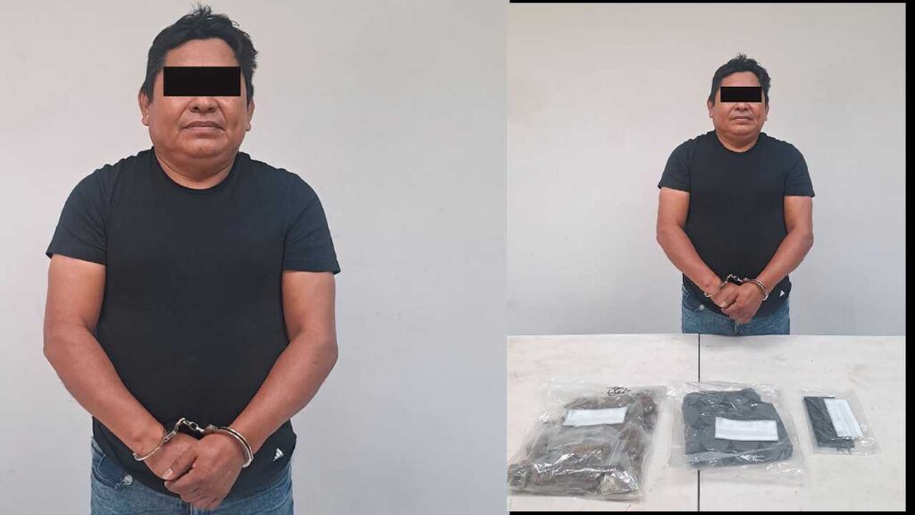 Conrado “N” fue detenido en Cancún.