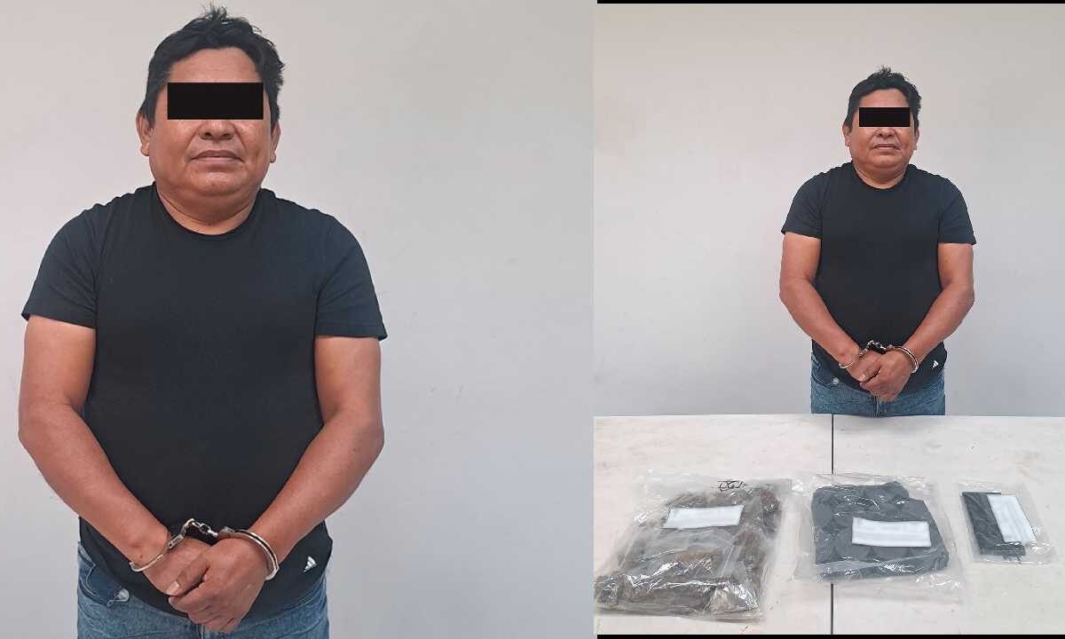 Conrado “N” fue detenido en Cancún.