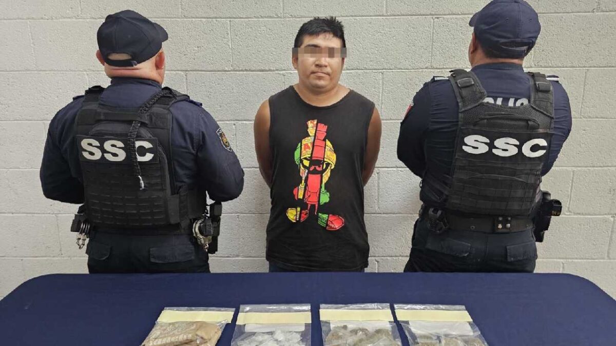 Capturan al “Enano” en Cozumel por narcomenudeo.