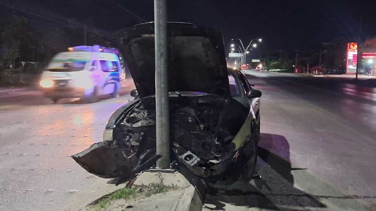 El choque fue en la avenida López Portillo.