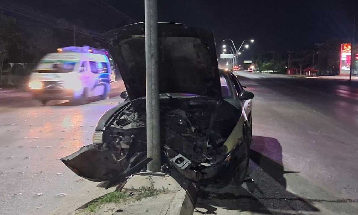 El choque fue en la avenida López Portillo.