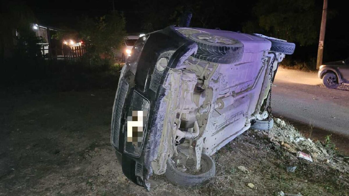 El percance fue en Tres Reyes.