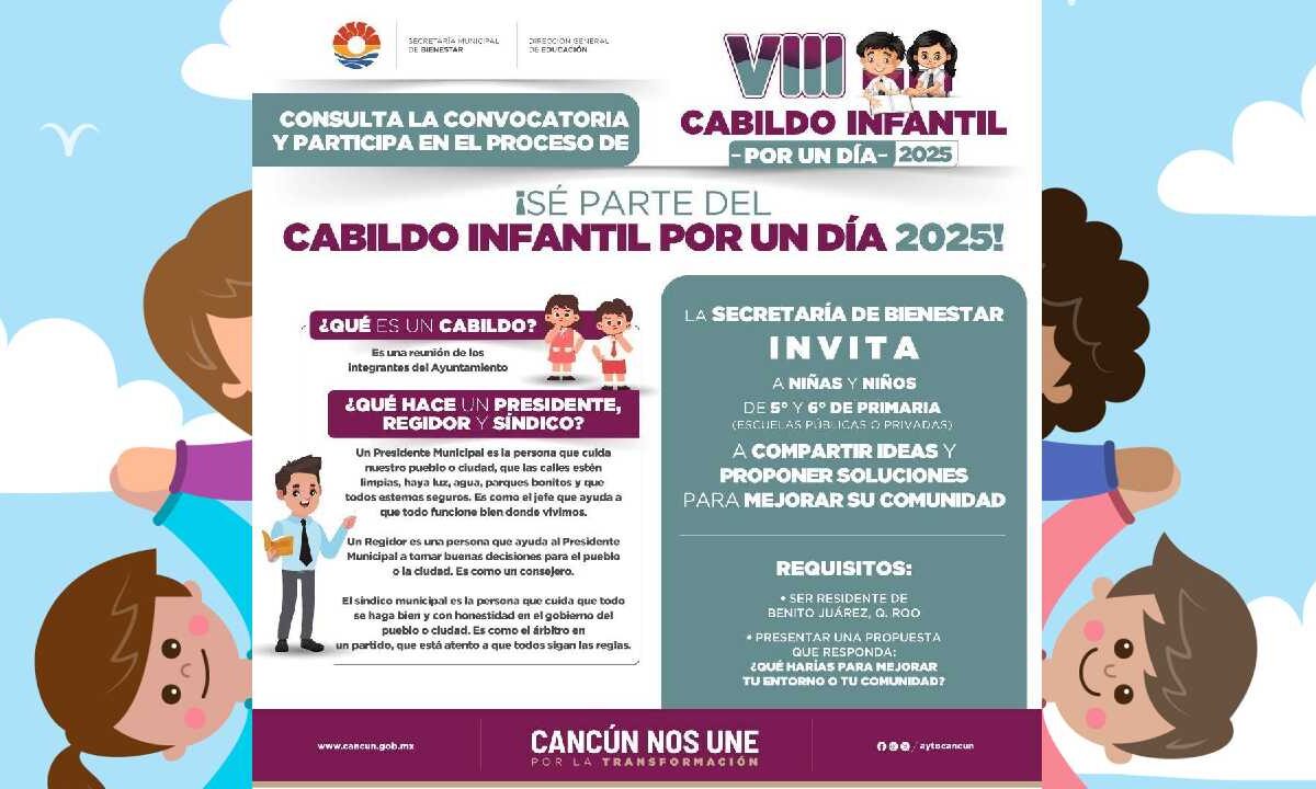 El VIII Cabildo Infantil por un Día 2025, está cerca.