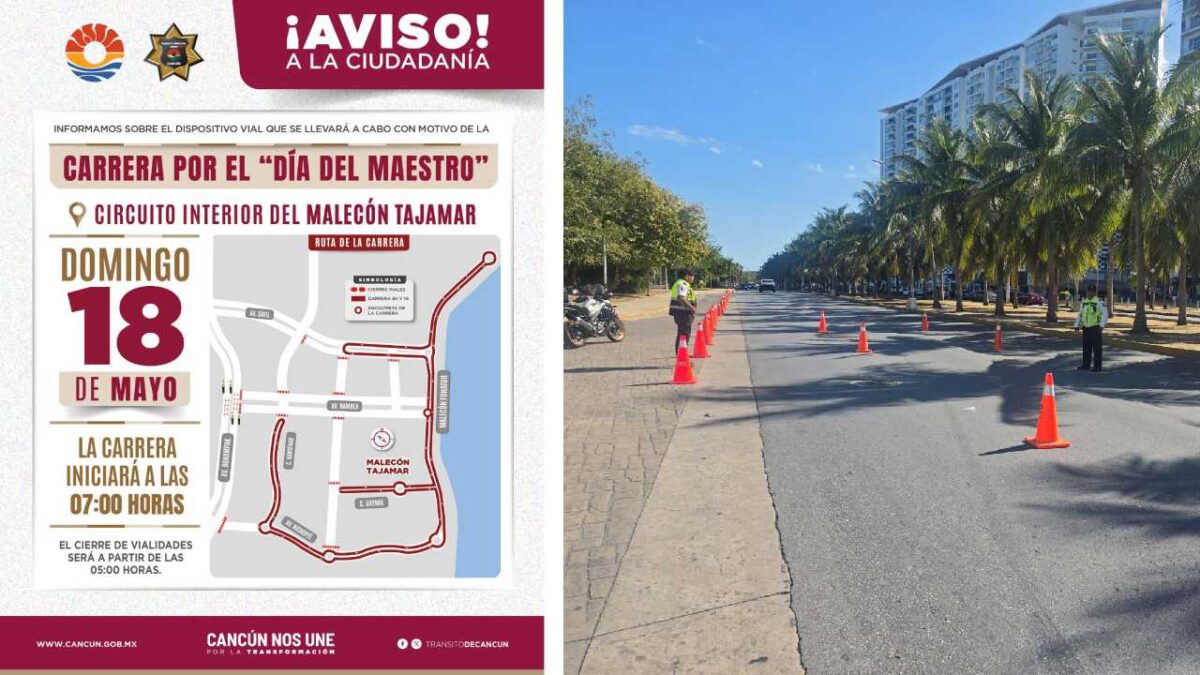 Habrá operativo especial en Malecón Tajamar por eventos.