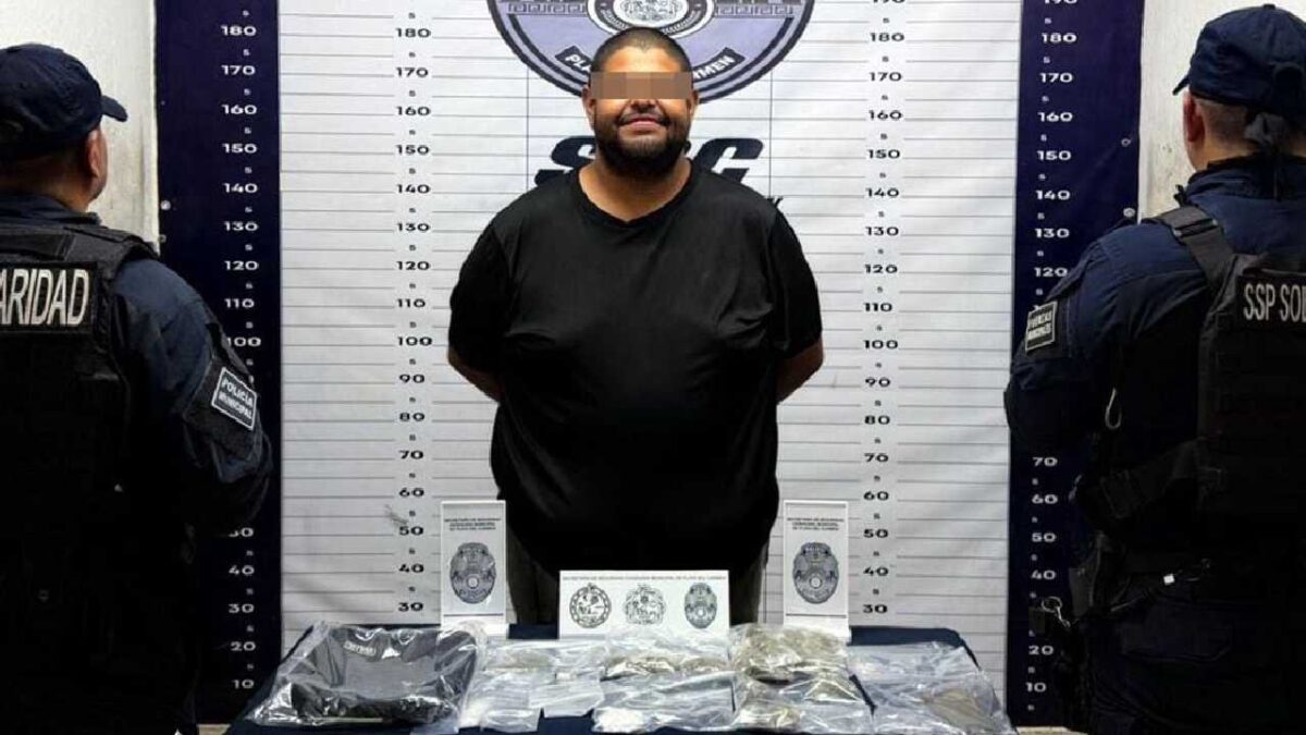 La policía de Playa del Carmen aclaró una detención.