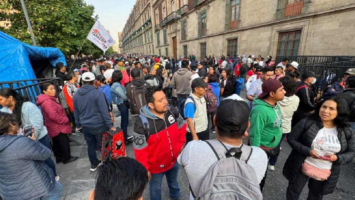 Protesta magisterial en la CDMX.