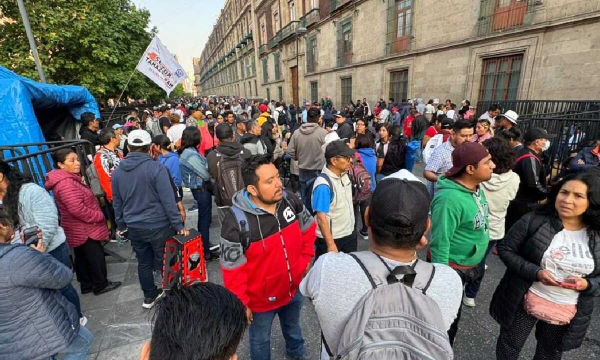 Protesta magisterial en la CDMX.