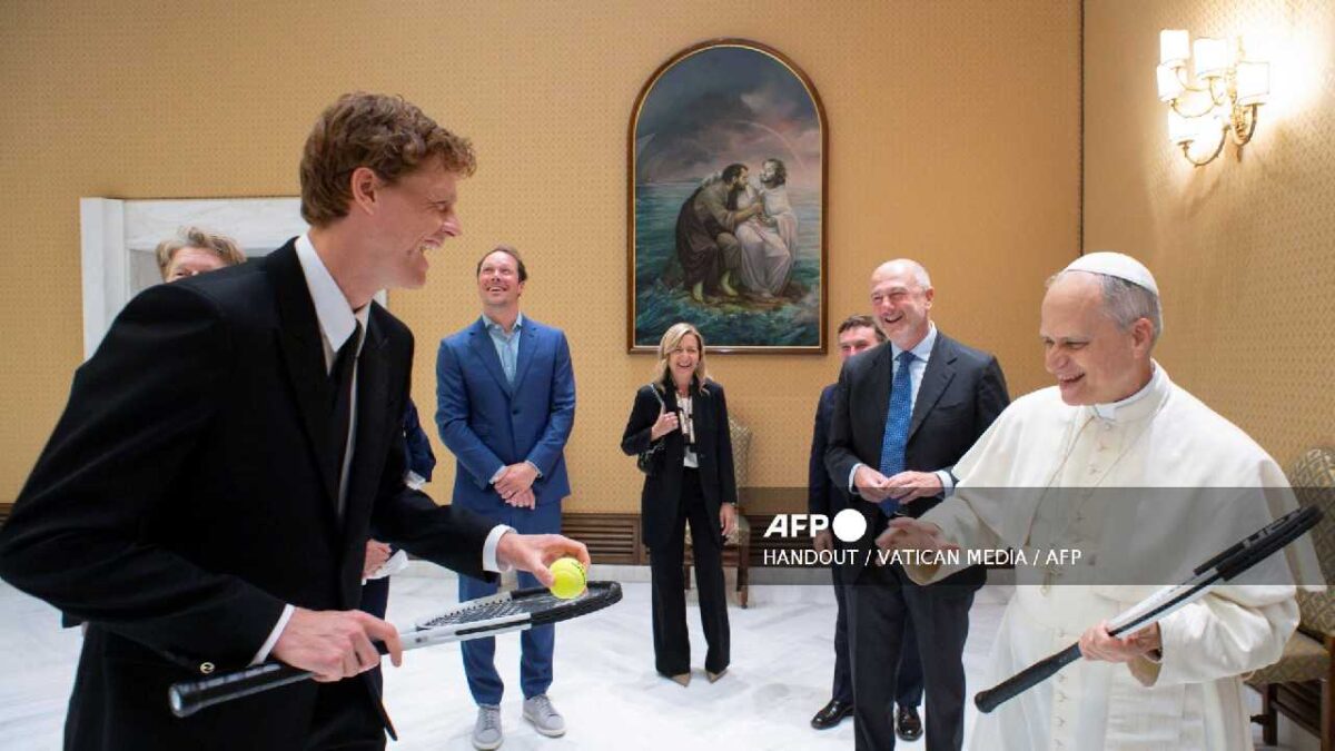 El tenista Jannik Sinner tuvo un encuentro con el santo padre.