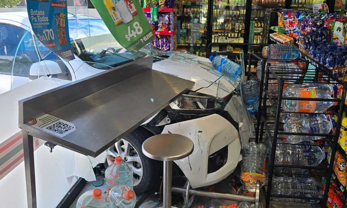 El percance ocurrió en una tienda de Cancún.
