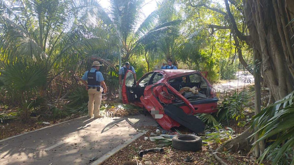 El percance fue en la zona hotelera de Cancún.