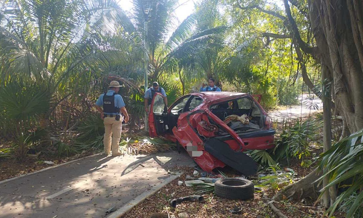 El percance fue en la zona hotelera de Cancún.