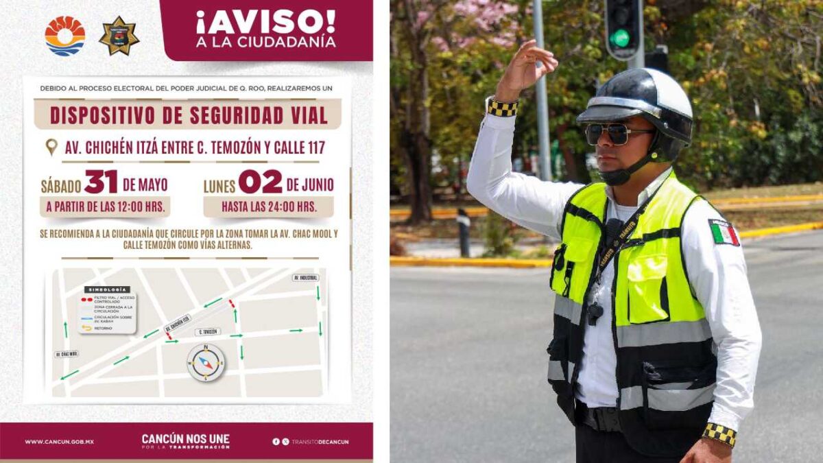 Operativo de tránsito para la jornada electoral.