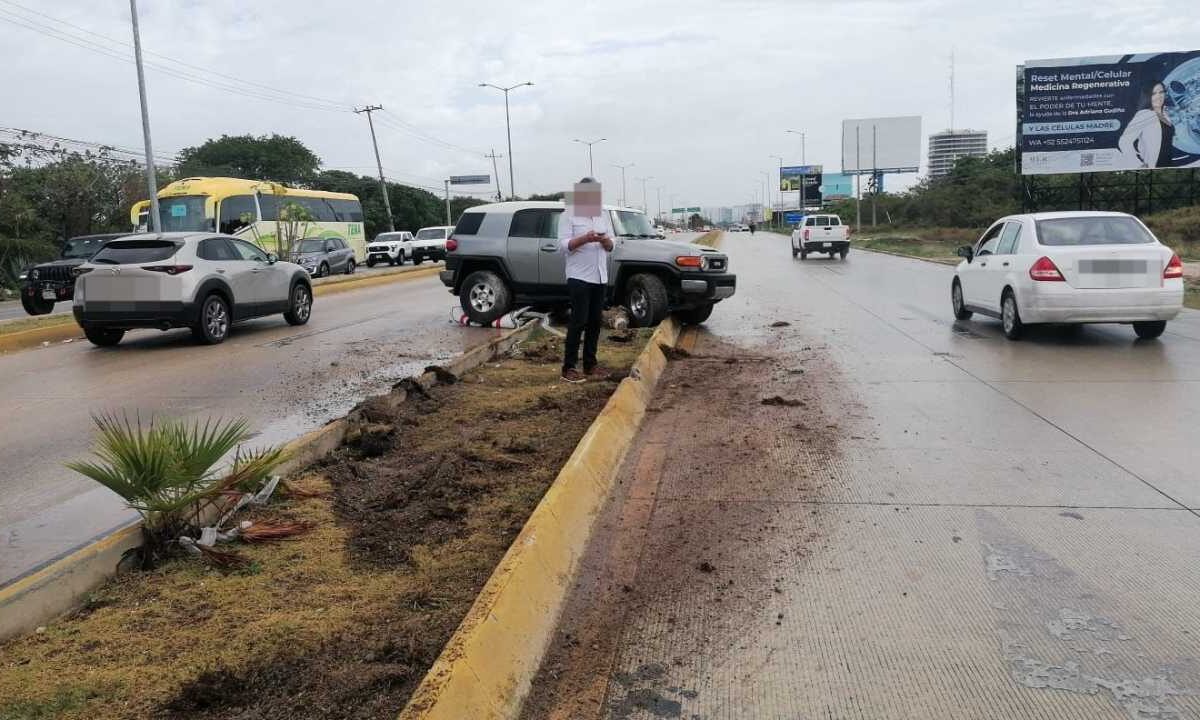 Reportan varios accidentes en Cancún.