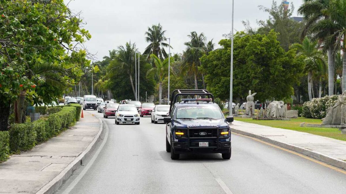 Operativo "Carrusel" en la zona hotelera de Cacnún.