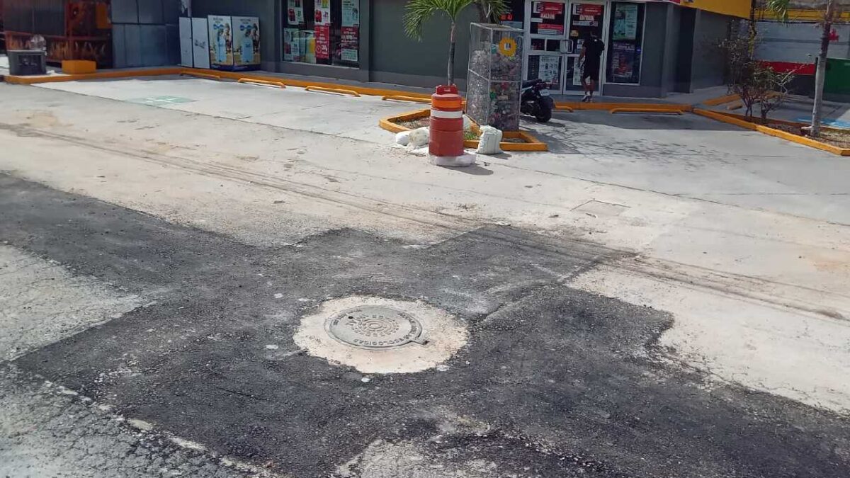 Cierres viales en Cancún.