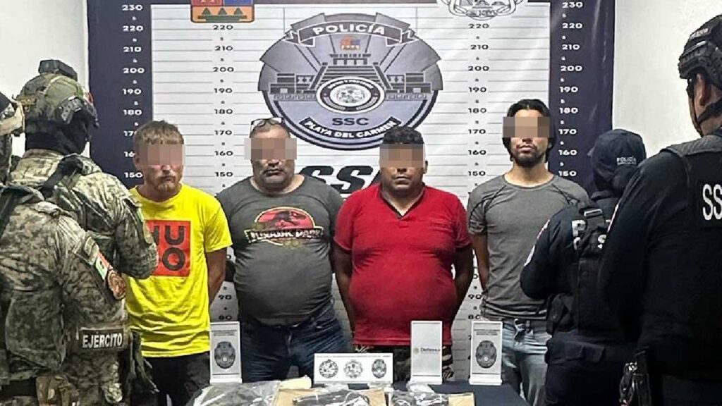 El operativo fue en Playa del Carmen.