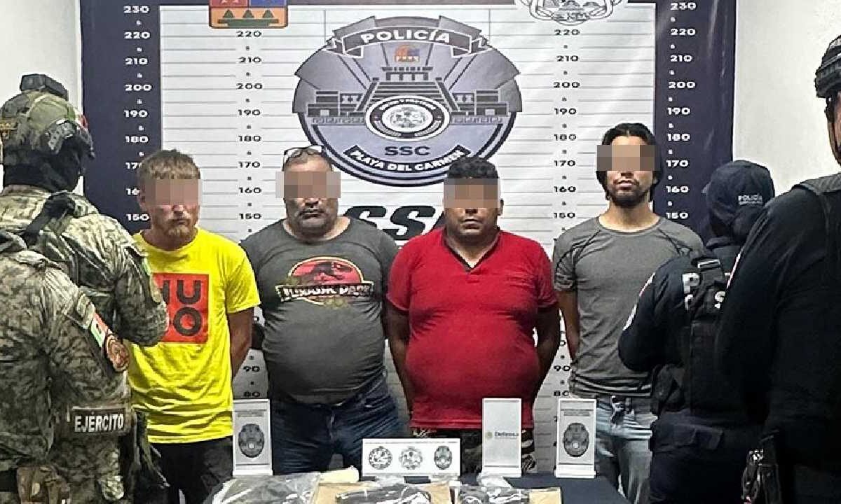 El operativo fue en Playa del Carmen.