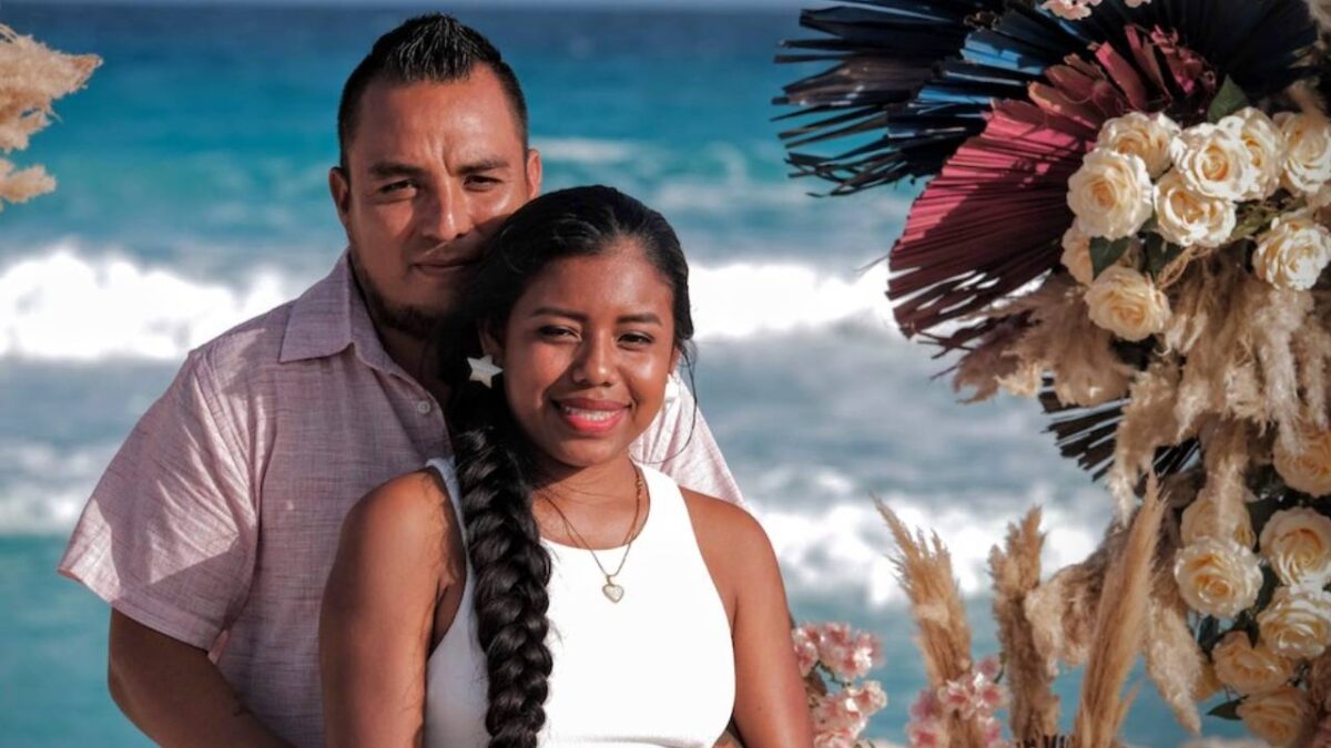 Boda en el Caribe mexicano.