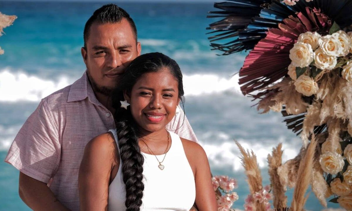 Boda en el Caribe mexicano.