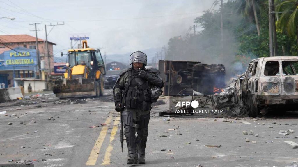 Protestas en Panamá, cada vez más violentas.
