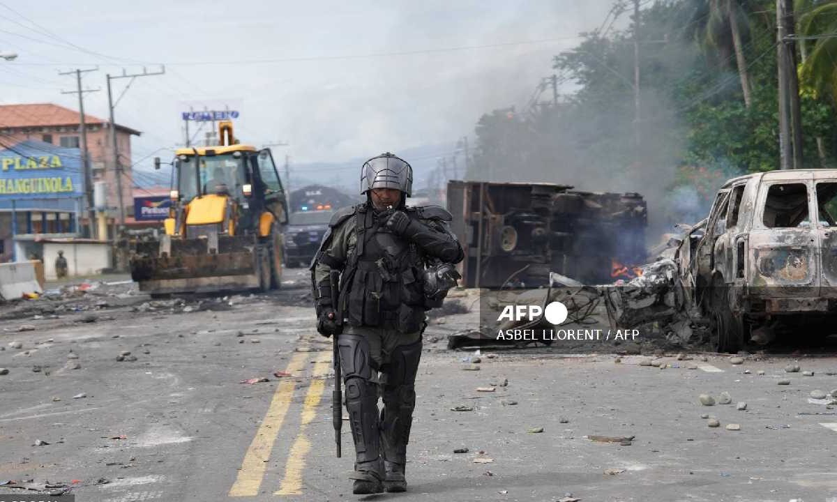Protestas en Panamá, cada vez más violentas.