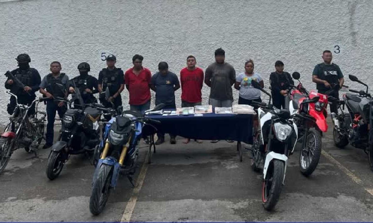 Detienen a 5 individuos en Cancún.