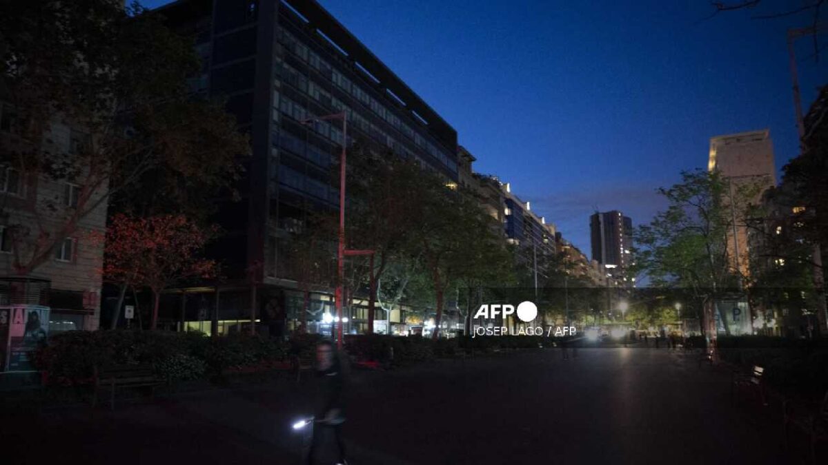 El mega apagón desquició la ciudad.