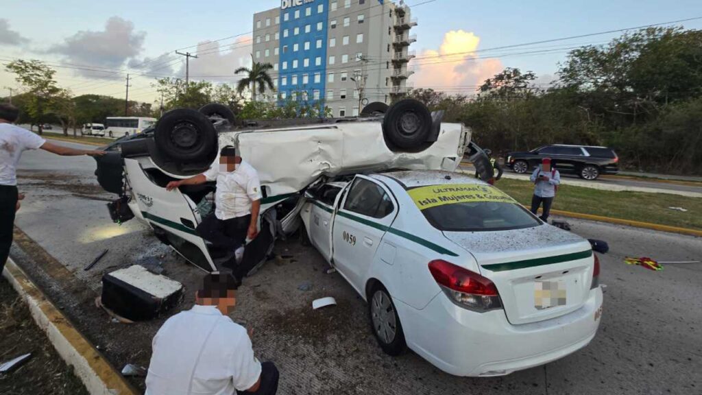 Fatal accidente en Cancún.