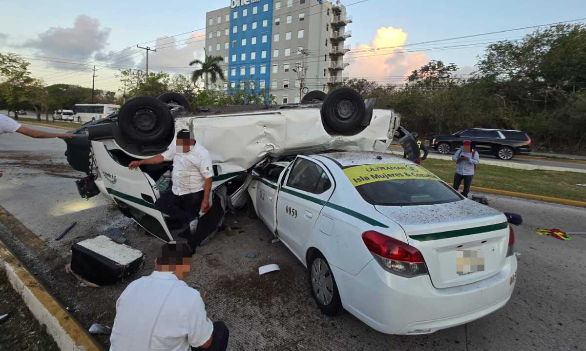 Fatal accidente en Cancún.