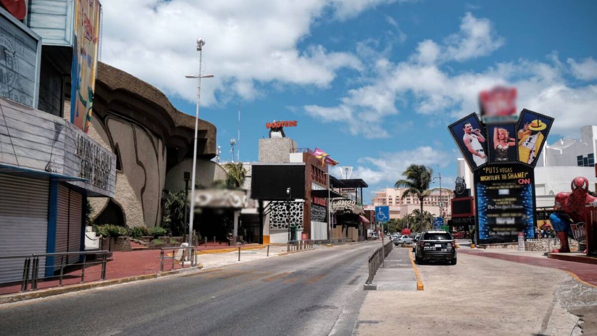 Zona hotelera de Cancún.
