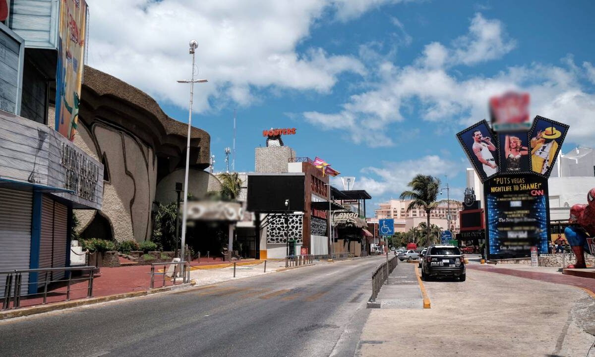 Zona hotelera de Cancún.