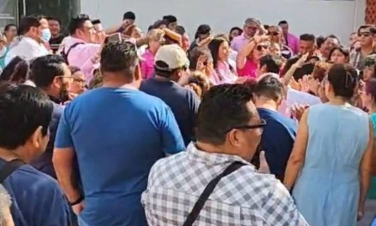 Manifestación en el IMSS Chetumal.