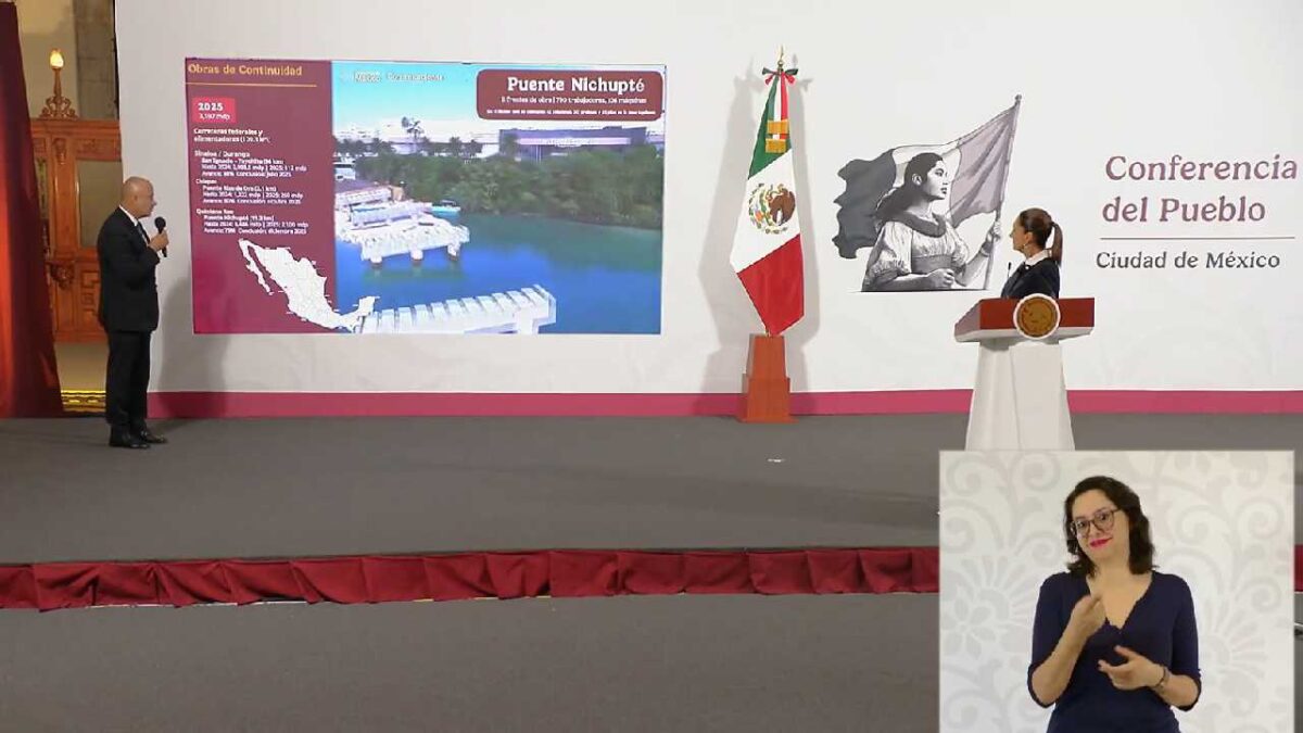 Avanza obra del puente Nichupté.