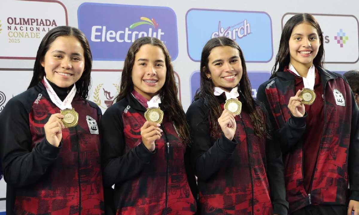El equipo de natación de Quintana Roo sigue en plan grande.