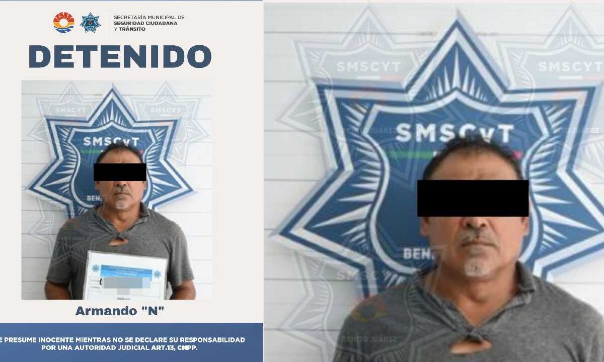 Armando “N” agredió a su jefe en Cancún.