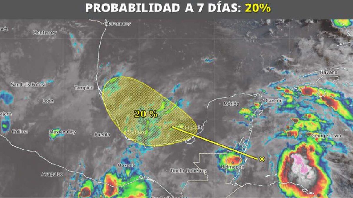 Zona de baja presión en el sur de Quintana Roo.