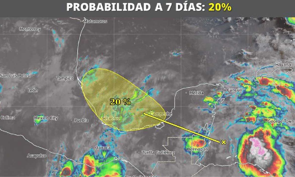 Zona de baja presión en el sur de Quintana Roo.
