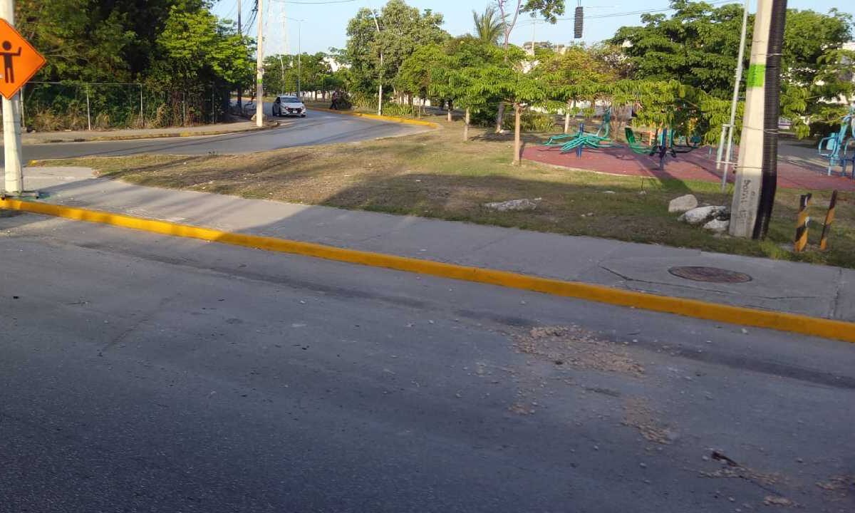 Cierres viales en Cancún.