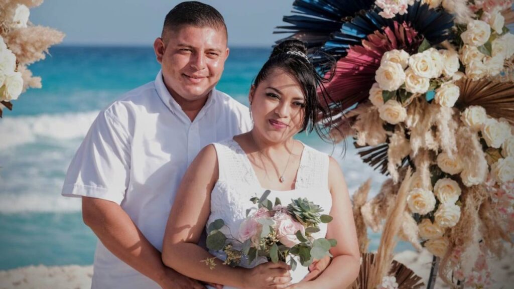 Boda en la playa.