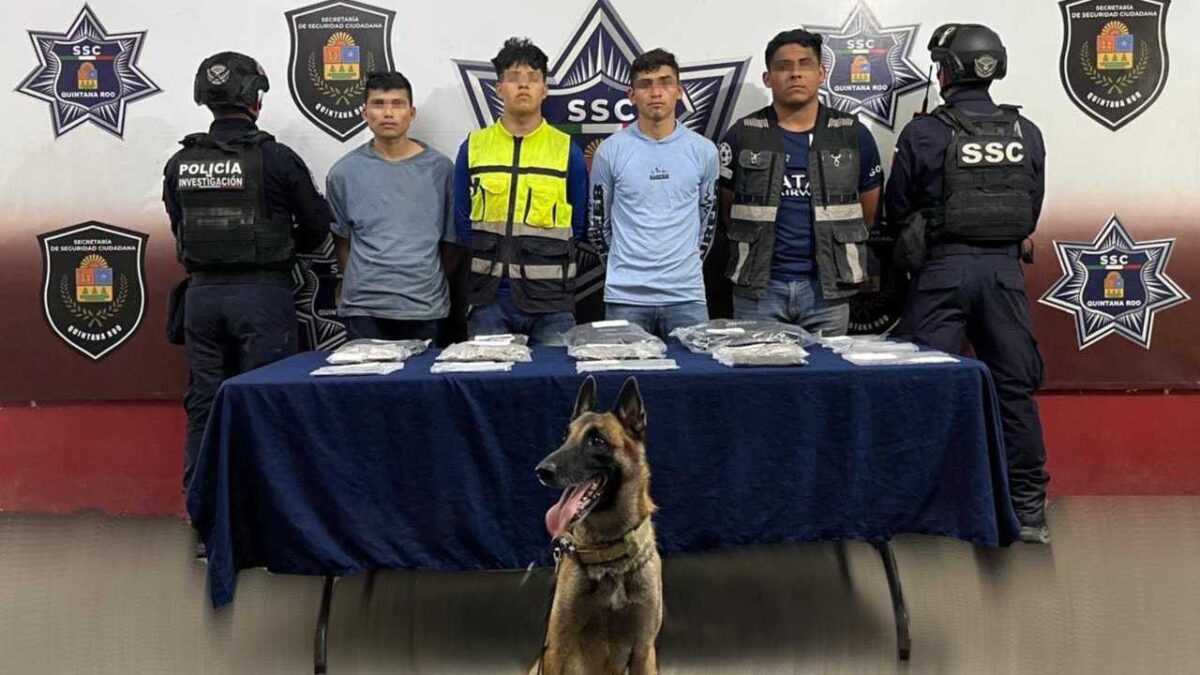 Boris detecta droga a 4 personas.