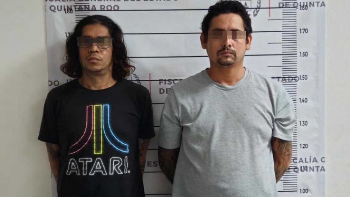 Sujetos detenidos por narcomenudeo.