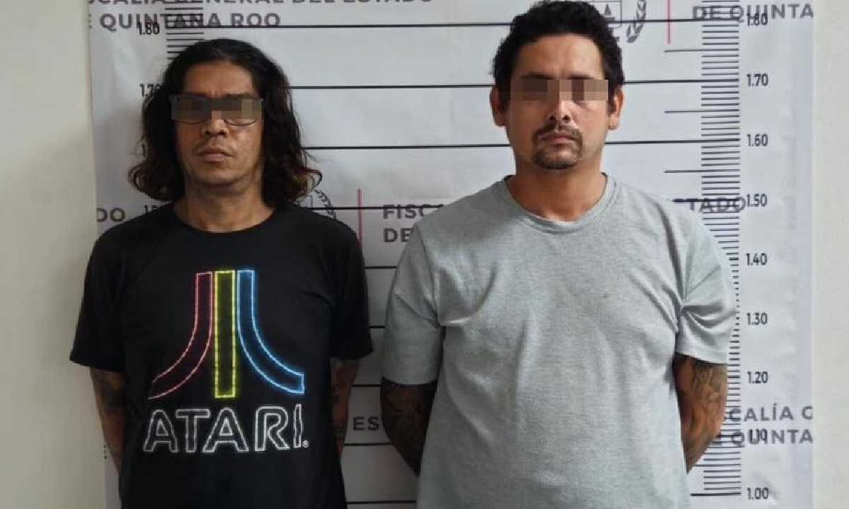 Sujetos detenidos por narcomenudeo.