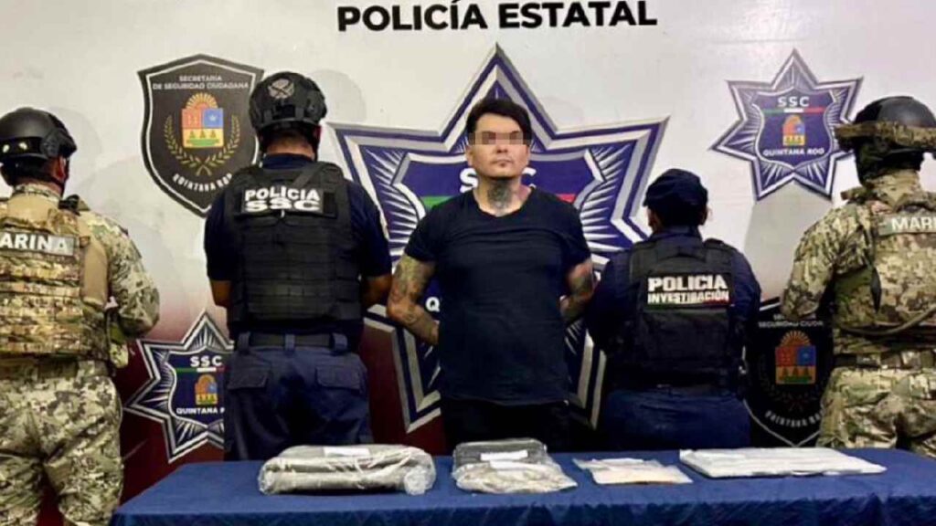 Cae sujeto con droga.
