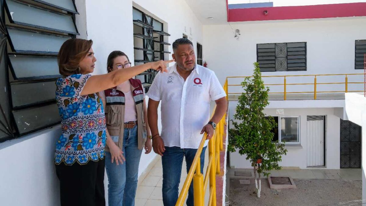 Mara Lezama visitó el albergue.