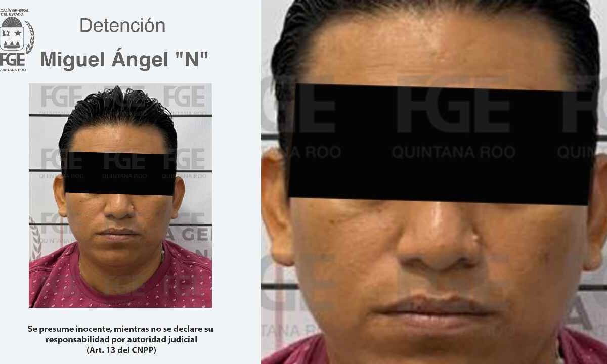 El sujeto fue detenido en Cancún.