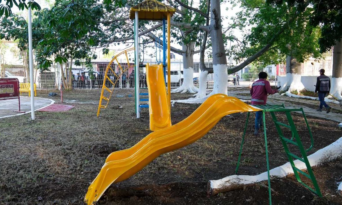 Vecinos de Proterritorio estrenan nueva imagen de parque.