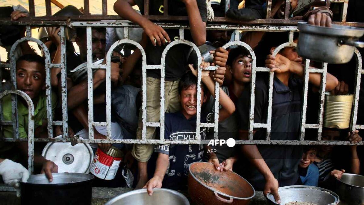 Denuncian hambruna masiva en Gaza.