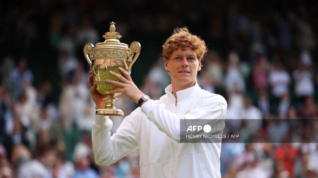 Jannik Sinner ganó en Wimbledon.