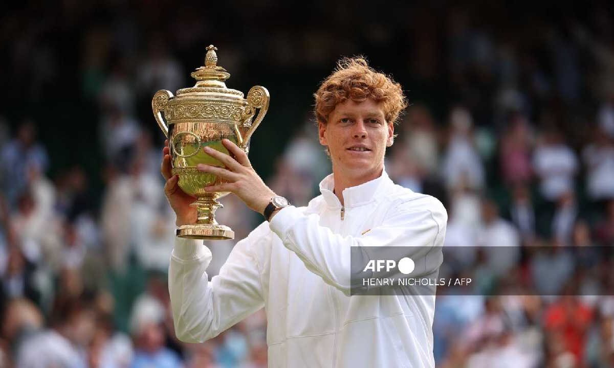 Jannik Sinner ganó en Wimbledon.