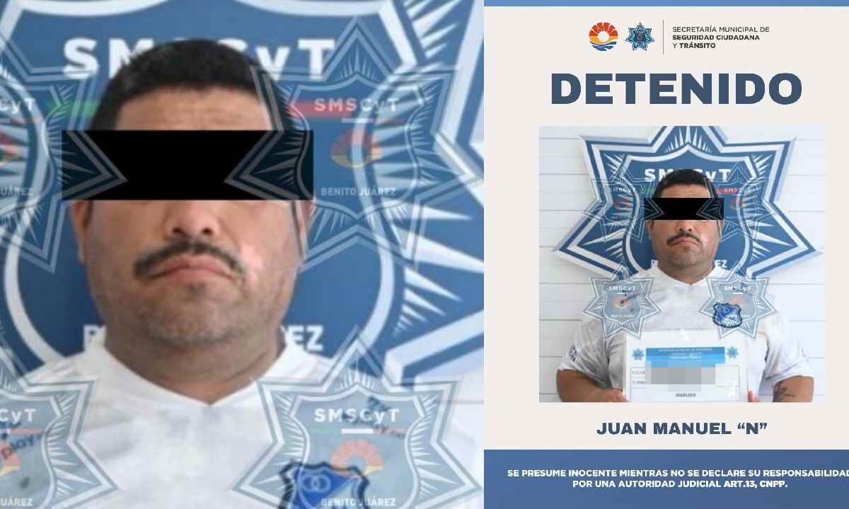 Mando de la policía de Cancún fue detenido.